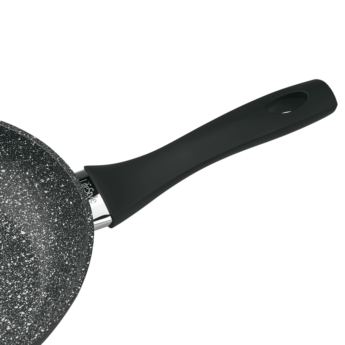 Sartén Aluminio Forjado Antiadherente: 20 x 4,5 cm. Mango Engomado / 5  capas / Acabado Piedra / Apta Para Todo Tipo de Cocinas